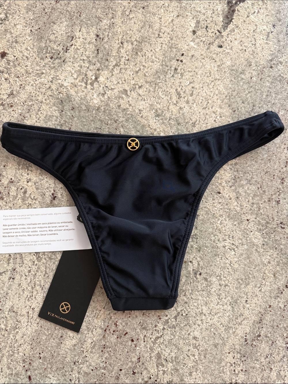 Vix Paula Hermanny Black Bikini Bottom - Picture 2 of 4